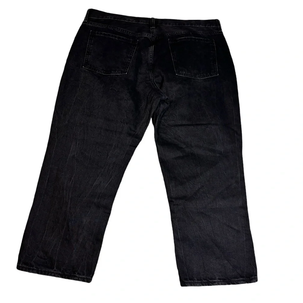 Old Navy High Rise Slouchy Straight In Black | Sz 16P